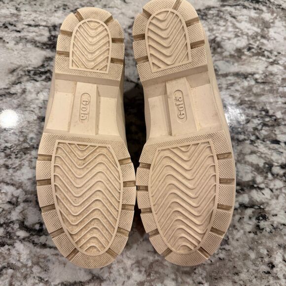 Gola Coaster Peak Platform High-Top Sneaker Canvas Olive Green Women's Size 8 - Picture 7 of 9